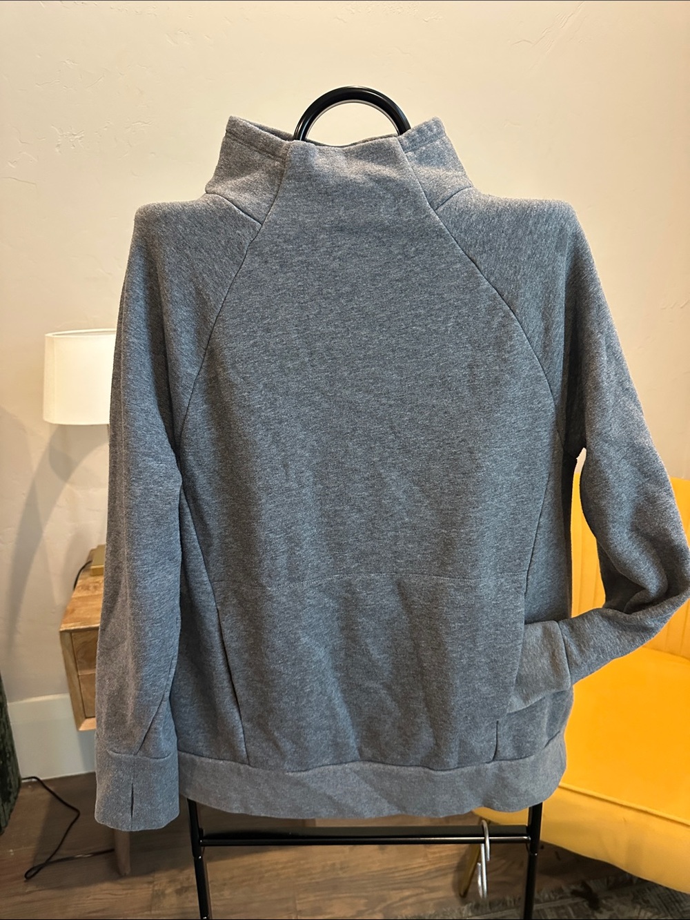 Fabletics Men's Heather Gray Turtleneck Sweater